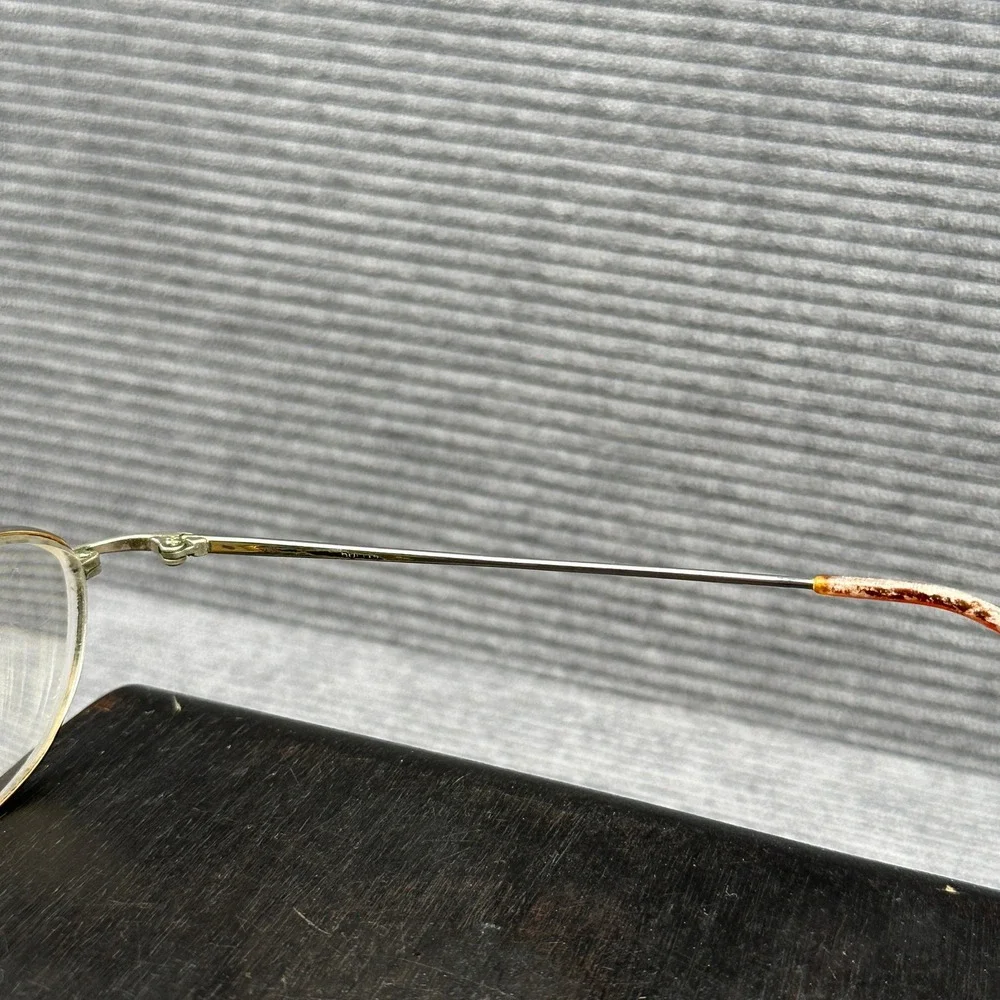Vintage Oval Wire Frame Eyeglasses Metallic Minimalist Restoration Project